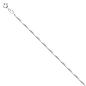 Rhodium-plated silver chain