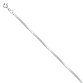 Rhodium-plated silver chain