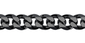 Black rhodium-plated silver bracelet