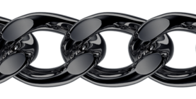 Black rhodium-plated silver bracelet