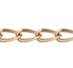 Gold-plated silver chain