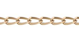 Gold-plated silver chain