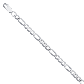 Rhodium-plated silver chain