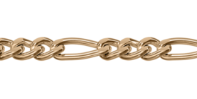 Gold-plated silver chain