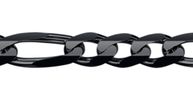 Black rhodium-plated silver bracelet