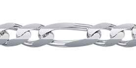 Rhodium-plated silver chain