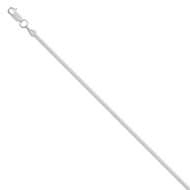 Rhodium-plated silver chain