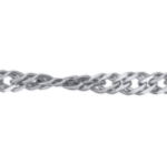 Rhodium-plated silver chain