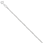 Rhodium-plated silver chain