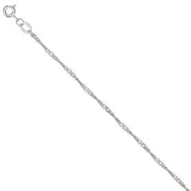 Rhodium-plated silver chain