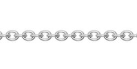Rhodium-plated silver chain