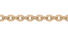 Gold-plated silver chain