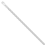 Rhodium-plated silver chain