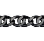 Black rhodium-plated silver bracelet