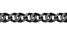 Black rhodium-plated silver bracelet