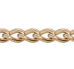 Gold-plated silver chain