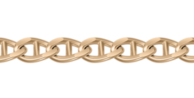 Gold-plated silver chain