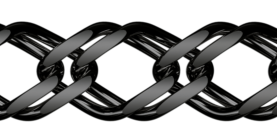 Black rhodium-plated silver bracelet