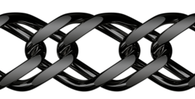 Black rhodium-plated silver bracelet