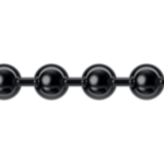 Black rhodium-plated silver chain
