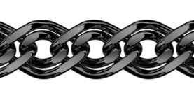 Black rhodium-plated silver bracelet