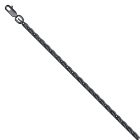 Black rhodium-plated silver bracelet