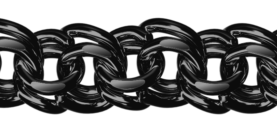 Black rhodium-plated silver bracelet