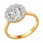 Silver ring with Swarovski