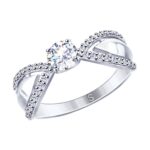 Sudraba gredzens ar Swarovski elementiem