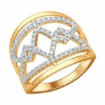 Silver ring with synthetic stones