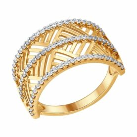 Silver ring with synthetic stones