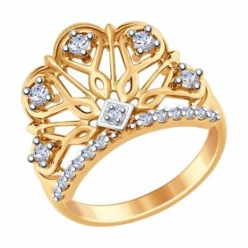 Silver ring with synthetic stones