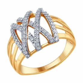 Silver ring with synthetic stones