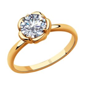 Silver ring with synthetic stones
