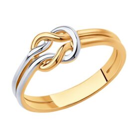 Gold-plated silver ring