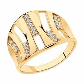 Silver ring with synthetic stones