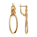 Gold-plated silver earrings