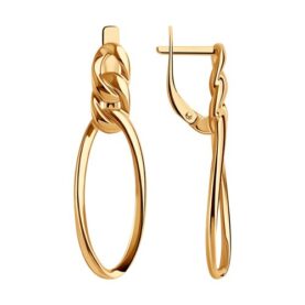 Gold-plated silver earrings
