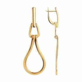 Gold-plated silver earrings