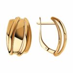 Silver earrings without stones
