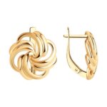 Gold-plated silver earrings