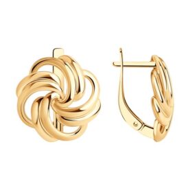 Gold-plated silver earrings