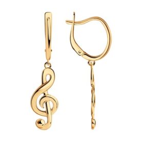 Gold-plated silver earrings