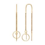 Gold-plated silver earrings