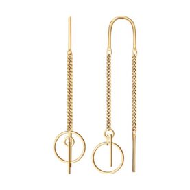 Gold-plated silver earrings
