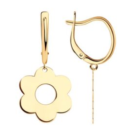Gold-plated silver earrings