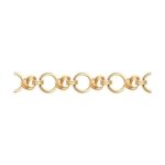Gold-plated silver bracelet