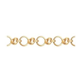 Gold-plated silver bracelet