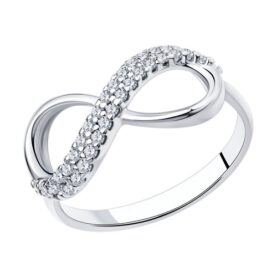 Silver ring with synthetic stones
