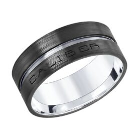 Silver ring  with an enamel